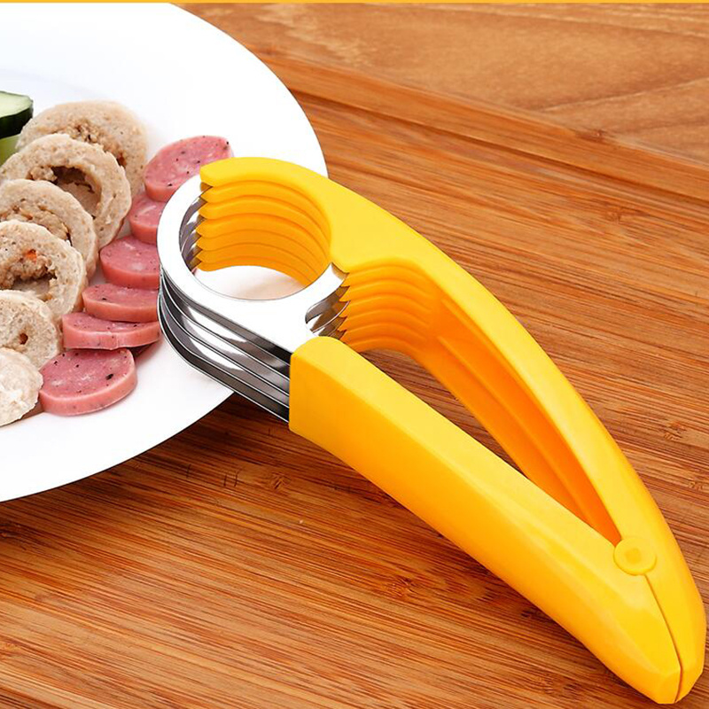 Stainless Steel Banana Cutter Sausage Cucumber Slicer Chopper Kitchen  Accessories Gadgets 