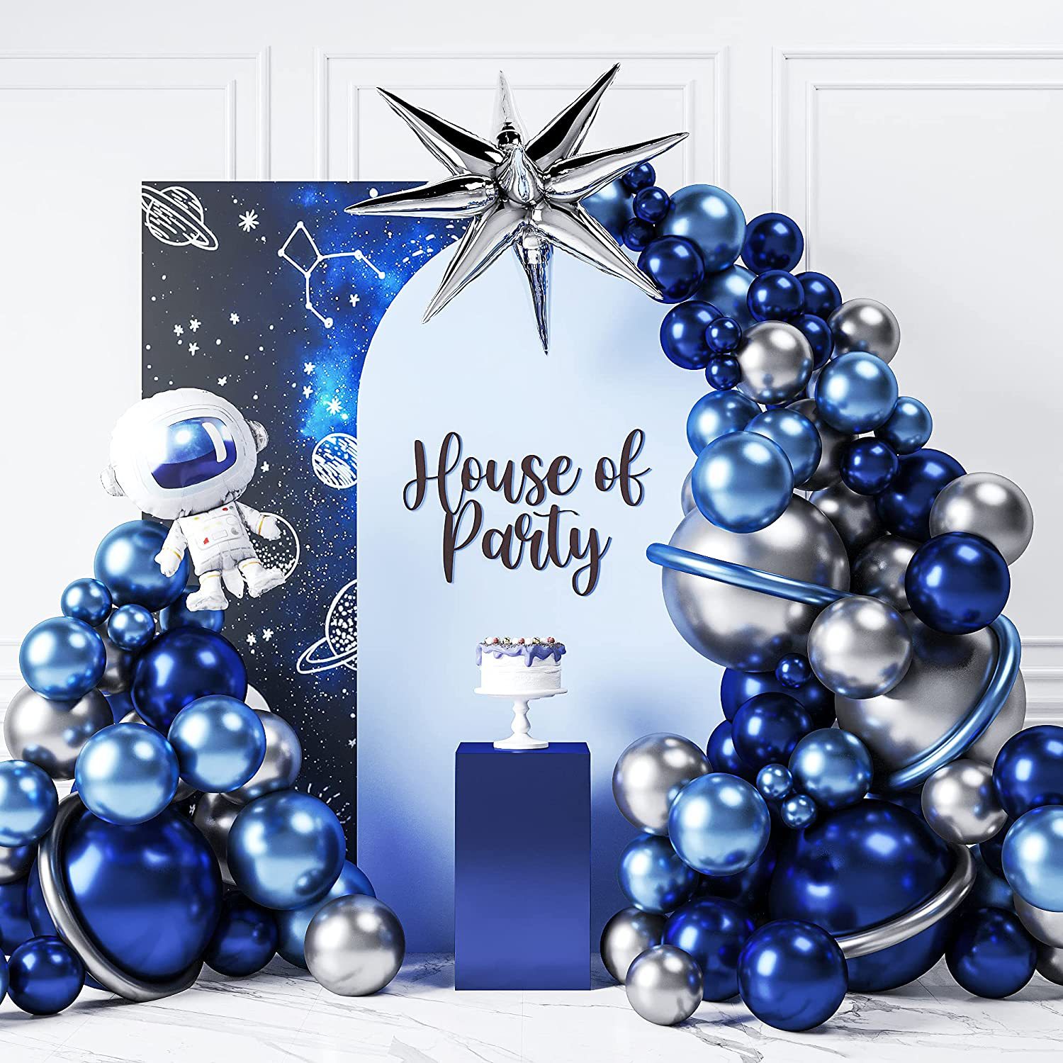 KatchOn, Grand ballon fusée bleu – 83 cm, décorations d'anniversaire  spatiales | Ballon fusée pour décorations de fête spatiale | Cadeaux de  fête
