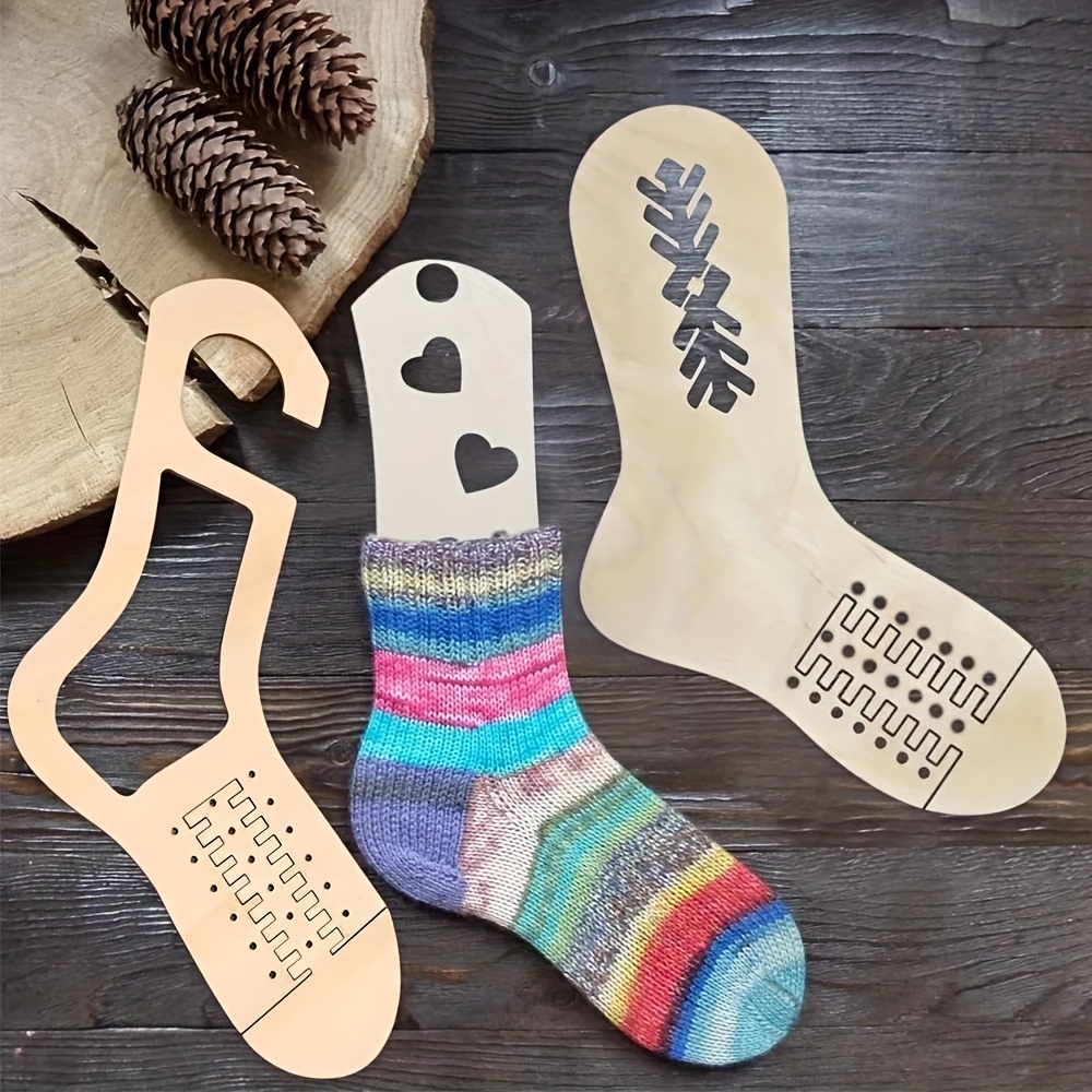 2pcs Wooden sock blockers knitting gift idea, knitting tool, sock dryer,  Butterfly knitted socks - AliExpress