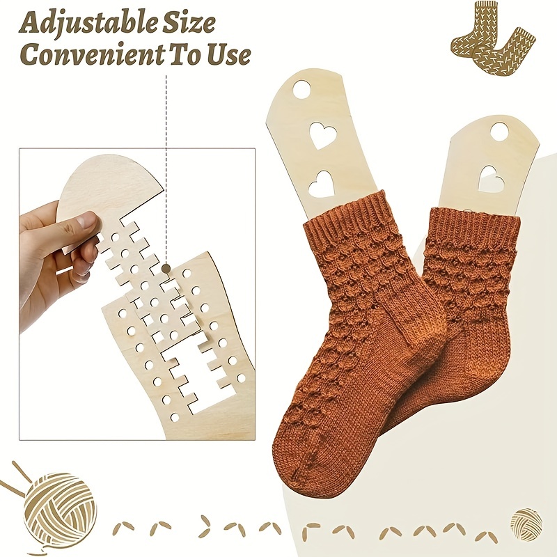 Generic 8Pcs Sock Blockers Knitting Mold For Craft Lovers Beginners Stripe  @ Best Price Online