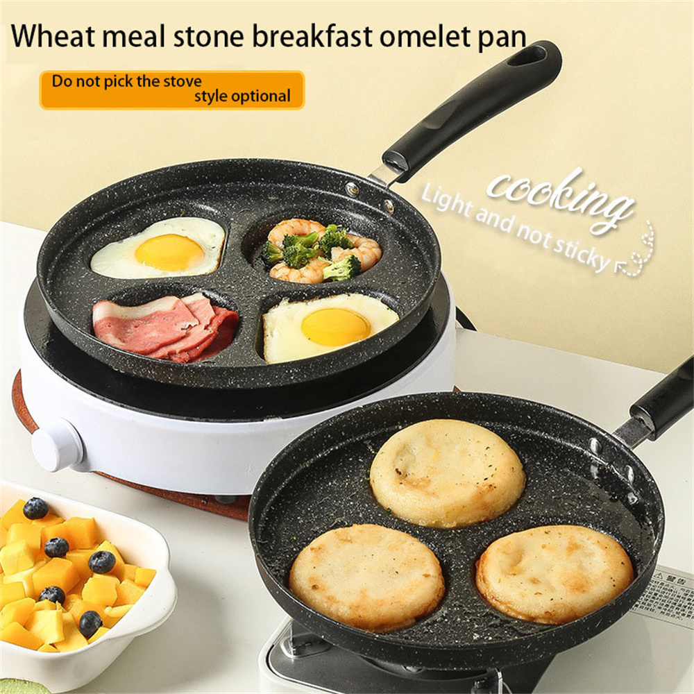 Non stick Egg Frying Pan 2/4 Holes Pancake Pan Mini Pancakes - Temu