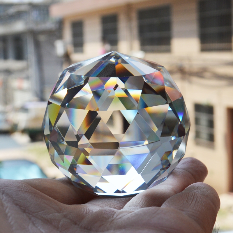 1pc Boule En Verre Cristal Transparent, 6cm Boule De Divination