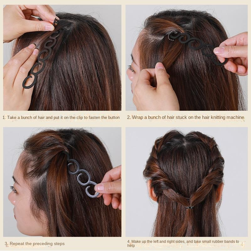 Hair Styling Set Hair Styling Braider Diy Braiding Tool - Temu