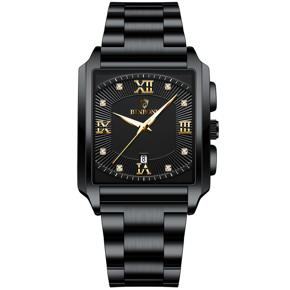 Mens square face discount watch