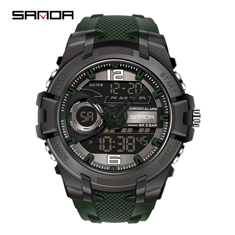 Reloj digital para hombre – Relojes deportivos militares impermeables al  aire libre cronógrafo militar relojes de pulsera para hombres con luz  trasera