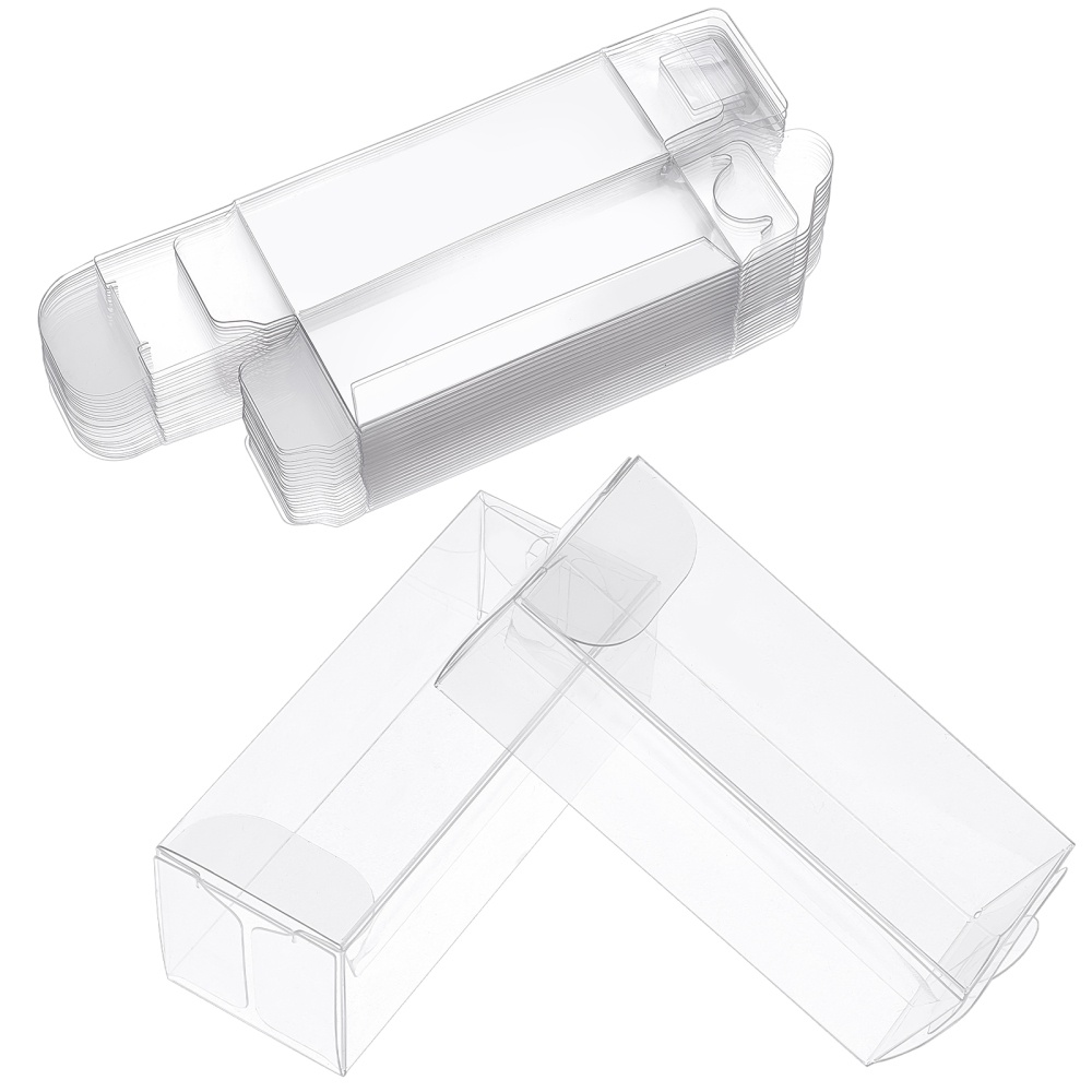 100pcs 3*3*3cm Transparent Waterproof PVC Boxes Packaging Small Plastic  Clear Box Storage For Food/jewelry/Candy/Gift/cosmetics