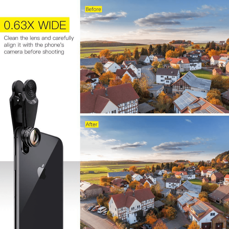 10-in-1 Phone Camera Lens Set Wide Angle Macro Fisheye Lens