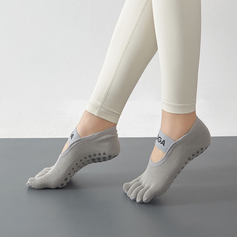 Women's Soft Non slip Five Toe Yoga Pilates Socks Breathable - Temu United  Kingdom