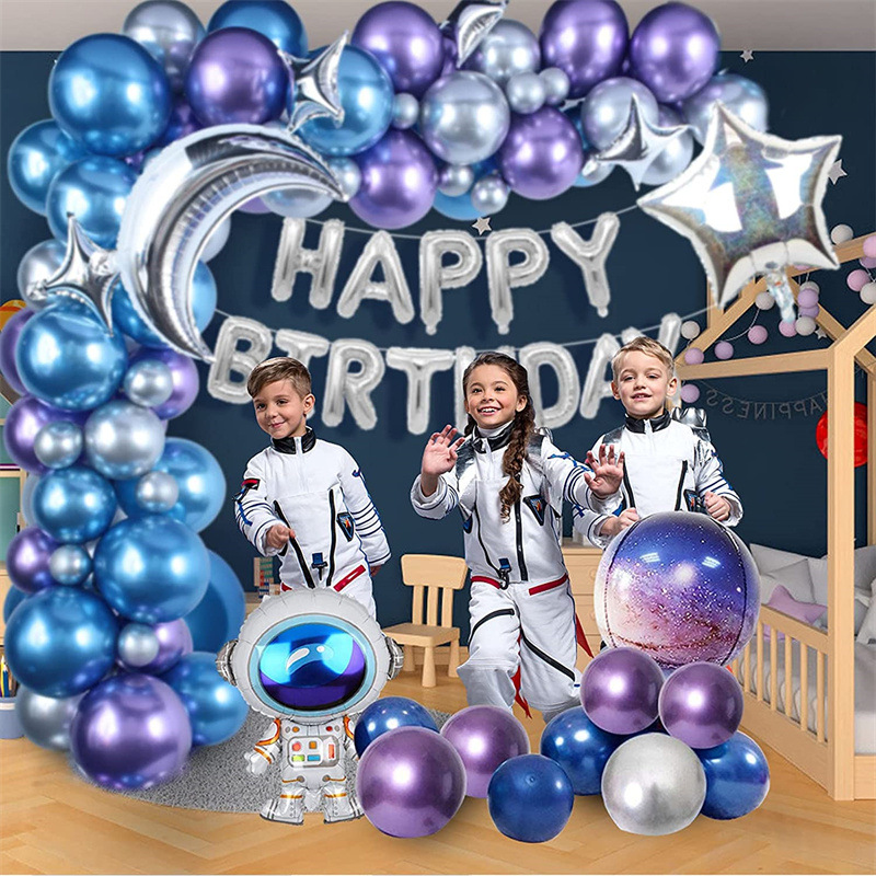 Ballons en métal Dnomium pour enfants, gros ballon, violet, bleu, fête  d'anniversaire, mariage, décoration de festival, fournitures, 10 , 12, 20