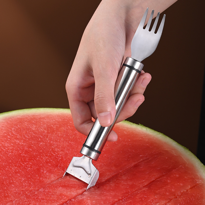 1pc Stainless Steel Multifunction Watermelon Fork, Watermelon