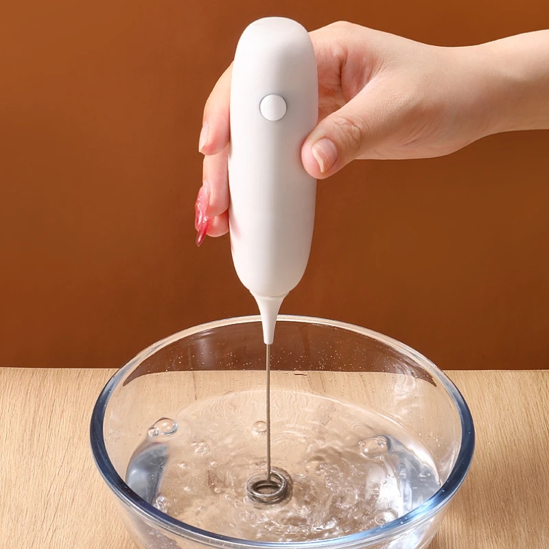 Electric Milk Frother Kitchen Drink Foamer Whisk Mixer Stirrer Coffee  Cappuccino Creamer Whisk Frothy Blend Whisker Egg Beater, Without Battery