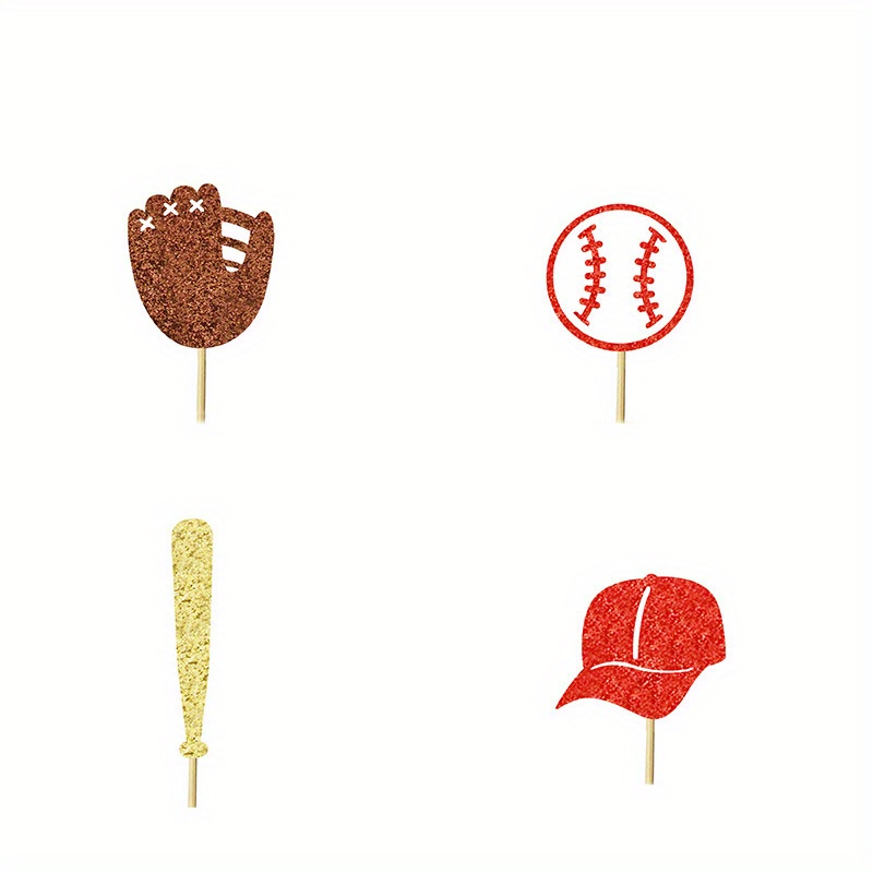 Baseball Cake Decorations Sports Theme Party Decoration Supplies Baseball Themed Happy Birthday Cake Topper Party Decorations