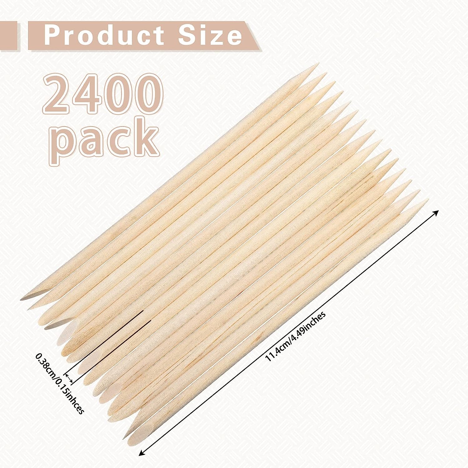  1200Pcs Wooden Wax Sticks Small Wax Spatula Eyebrow