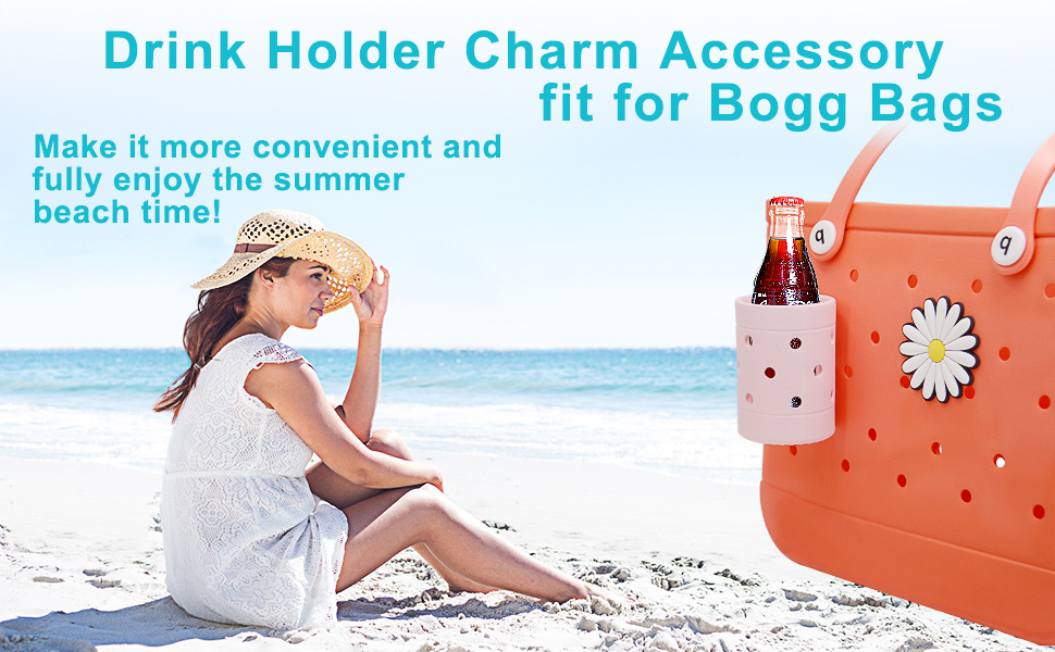 Cup Holder Attachment for Bogg Bag, Cup Holder Compatible with Bogg Bags  Accessories Drink Can Water Bottle Attachment, Insert Charm Cute Cup Holder