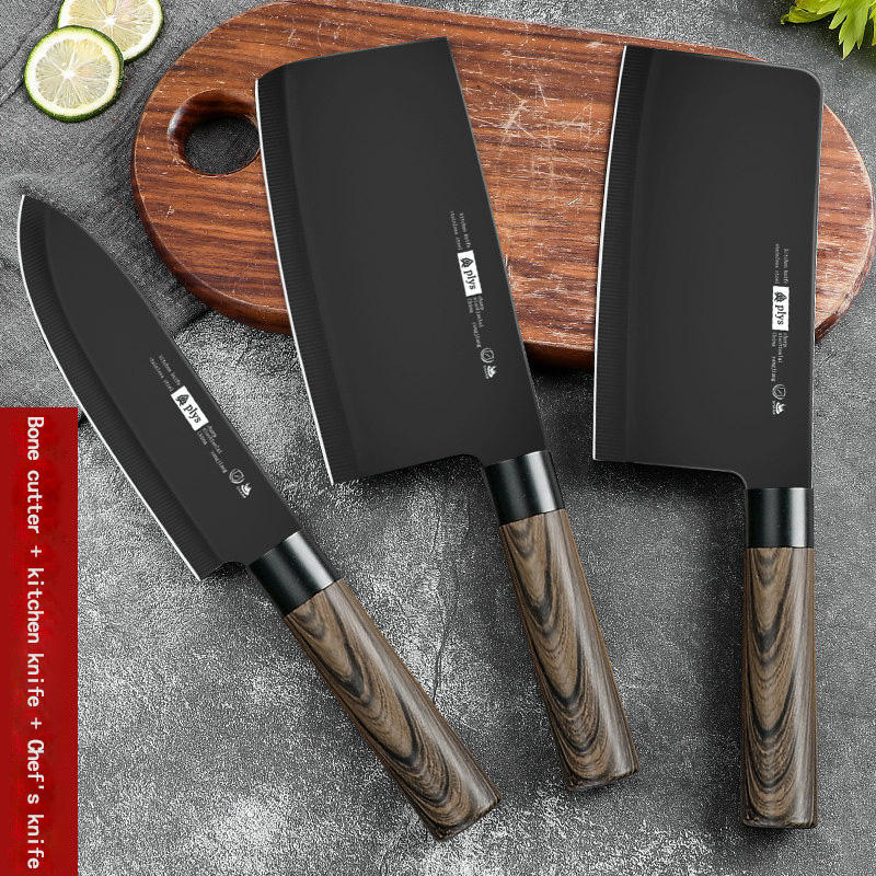 Knife Kitchen Kitchen Knife Serving Board Set Full Set Stainless Steel  Slicing Bone Cutter Fruit Kitchen Knife Combination Household R9195 For  Hotel/commercial - Temu