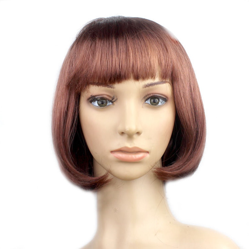 Short Straight Bob Wig Cosplay Daily Party Flapper Wig Women Temu