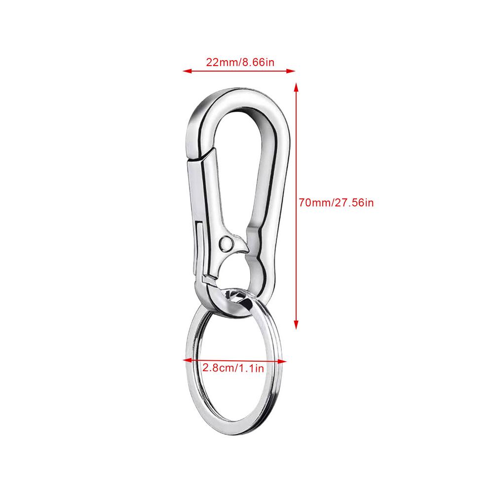 Cheap Durable Keychain Hook Stainless Steel Buckle Outdoor