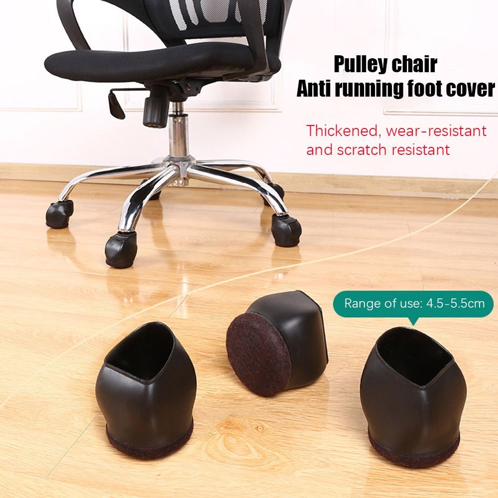 Pulley Chair Foot Cover Computer Chair Rollers Fixer - Temu