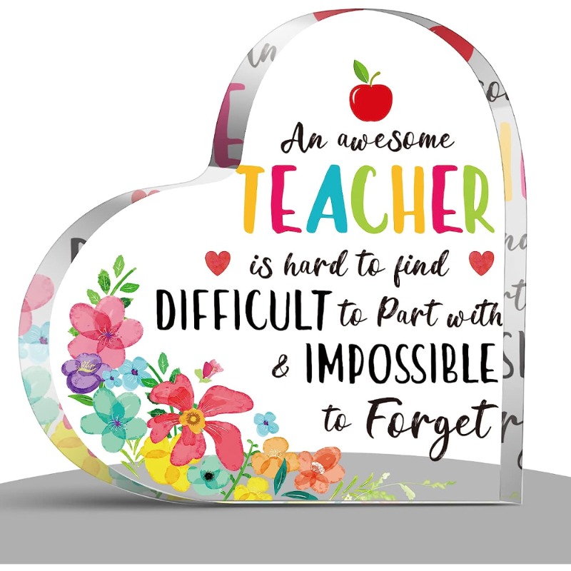 Acrylic Teacher Gifts For Women Teacher Thank You Gifts - Temu