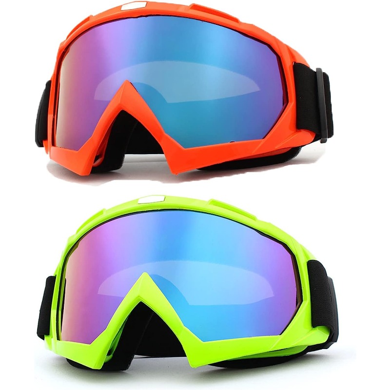 2 Pack Protección Uv Gafas Esquí Gafas Motocicleta Gafas - Temu Chile