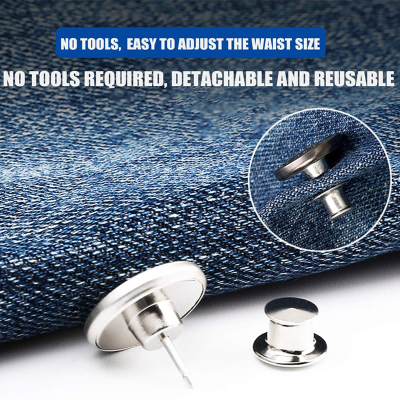 Detachable Jeans Pins Buttons Snap Fastener Sewing free - Temu