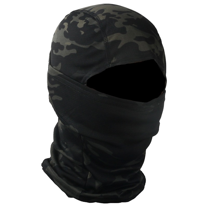 Outdoor Full Face Mask Breathable Quick Drying Sunscreen Camouflage  Balaclava Scarf For Fishing Riding