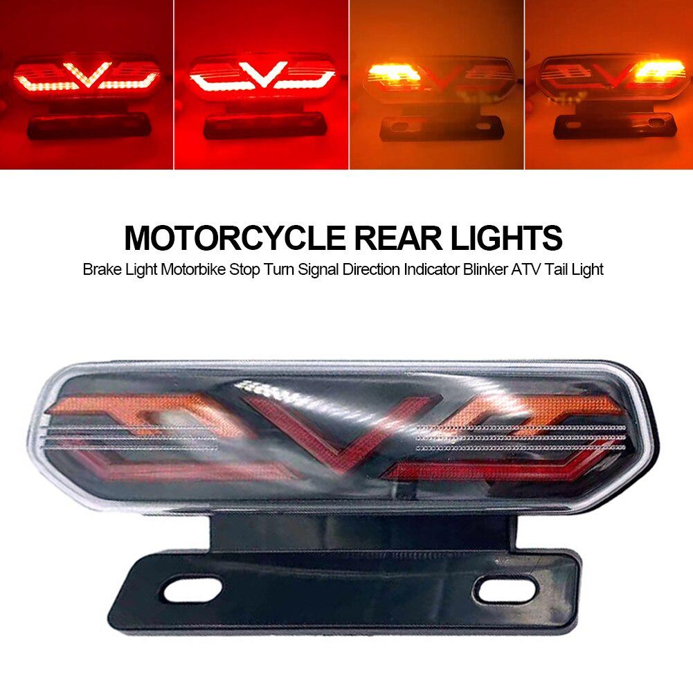 2 luces LED intermitentes para motocicleta, aleación de aluminio de 12 V,  luces intermitentes delanteras y traseras súper brillantes para Harley  Honda