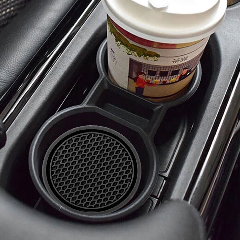 2pcs Car Cup Holder Anti Slip Coasters Universal Fits For Most Cup Car