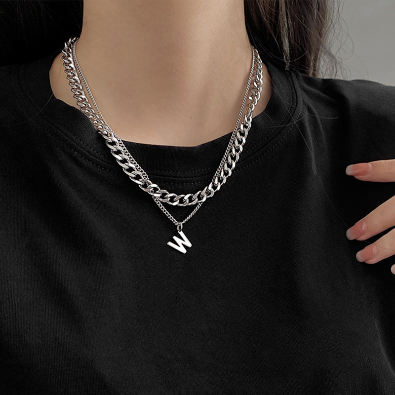 Cuban Titanium Chain Necklace Minimalist Men's Woman's 