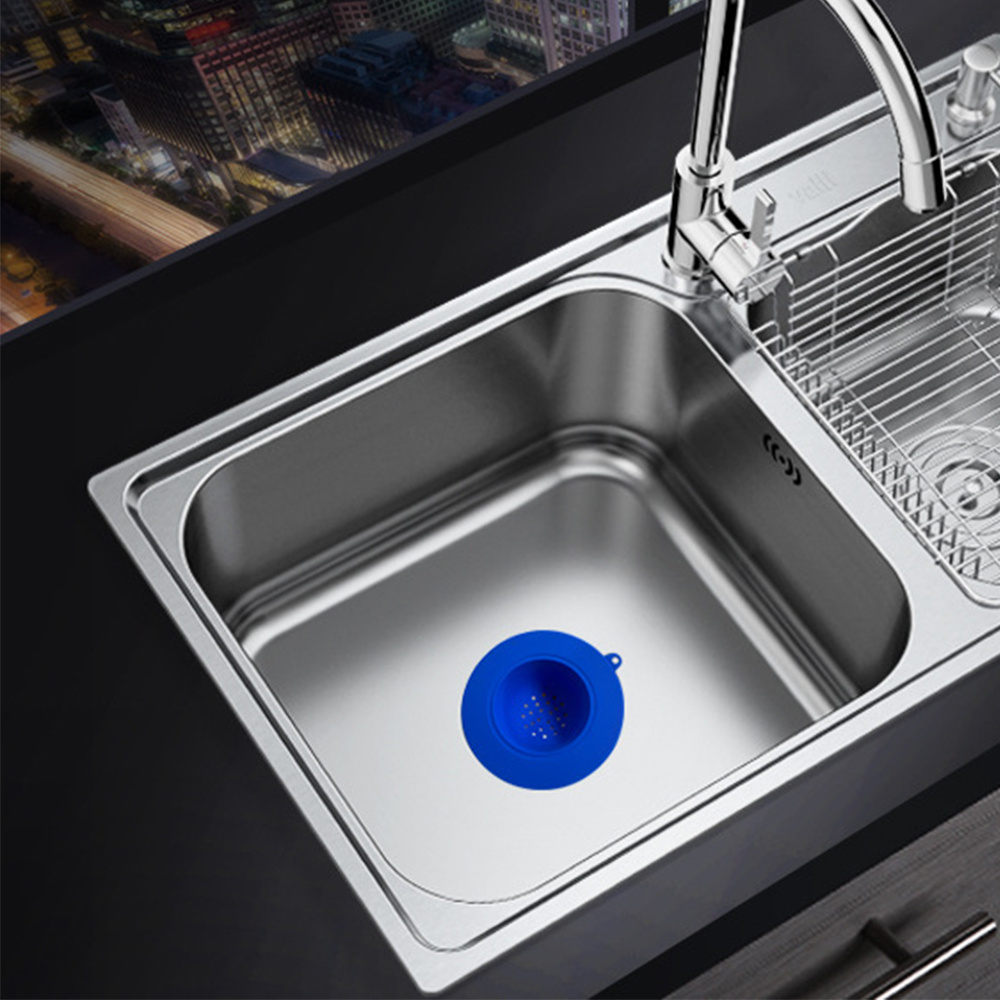 Kitchen Sink Strainer Silicone Filter Drain Protector Food Trap Debris Waste