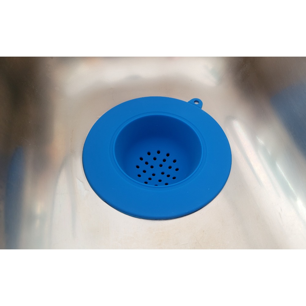 Silicone Sink Strainer, Blue, Sold by at Home