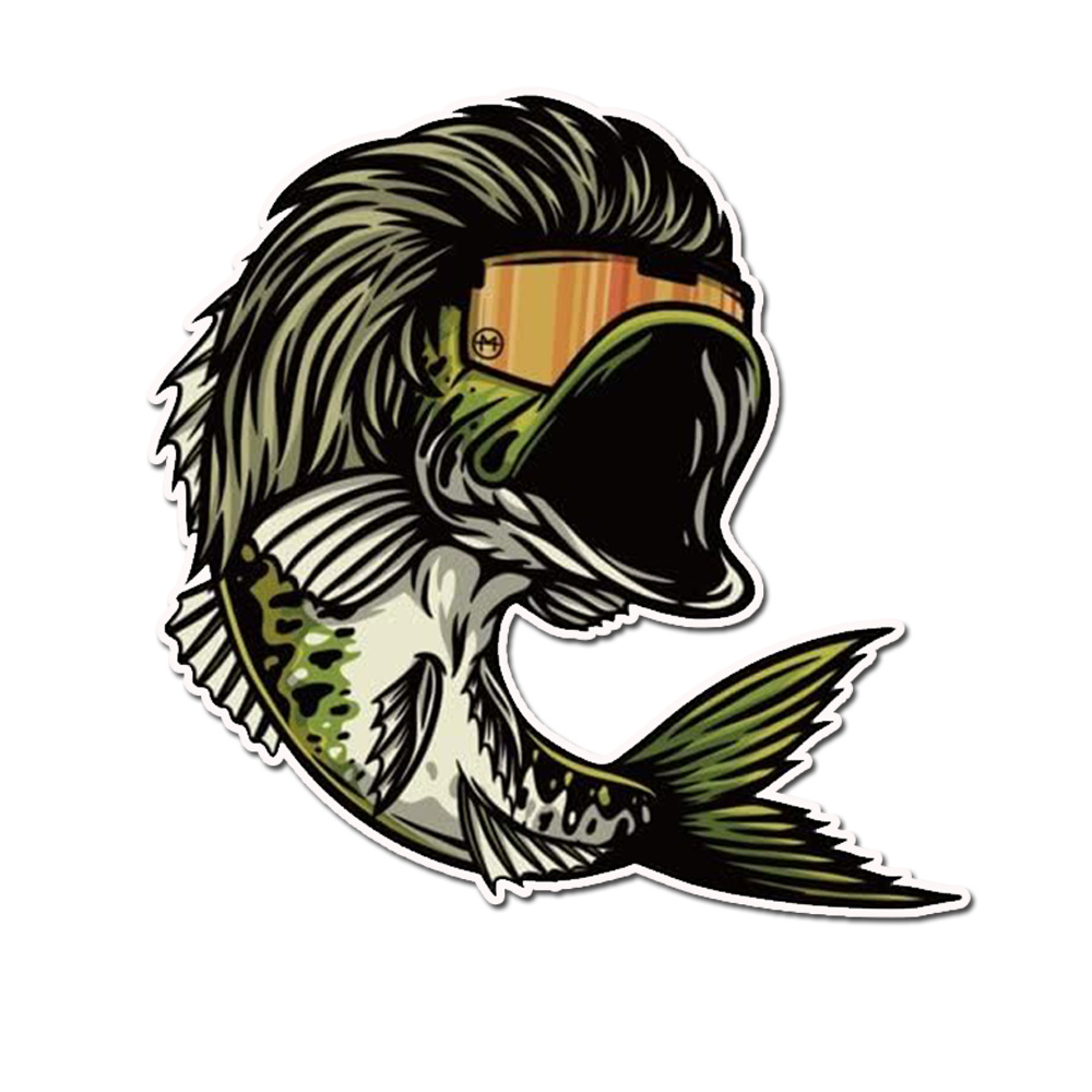  Bass Fishing Sticker Decal Fishing Lure Decals & Fish