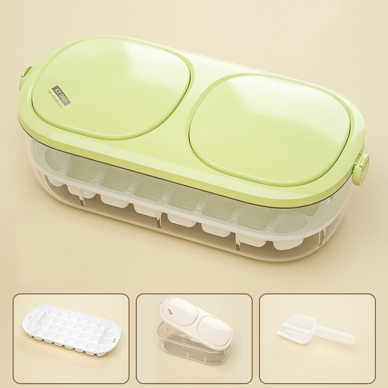 Ice Cube Mold Freezer Ice Tray With Ice Scoop And Ice Box - Temu