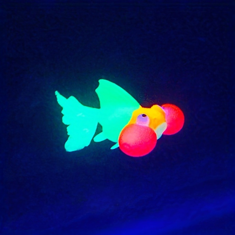 Neon Fish Ornament - 5 Rainbow Neon Fish Ornament