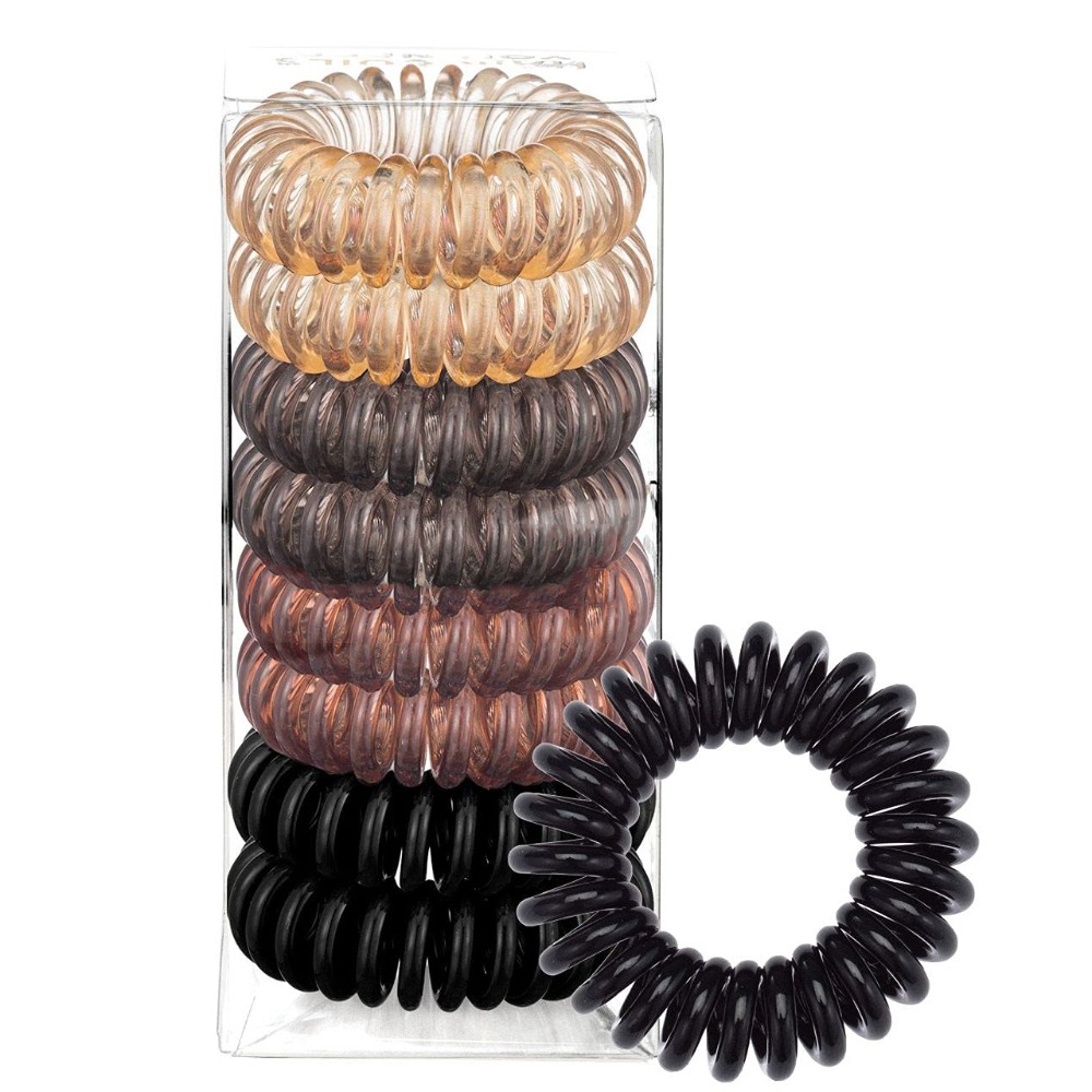 6 Pcs Multicolore Bobine Cheveux Cravate Avec Porte clés - Temu Canada