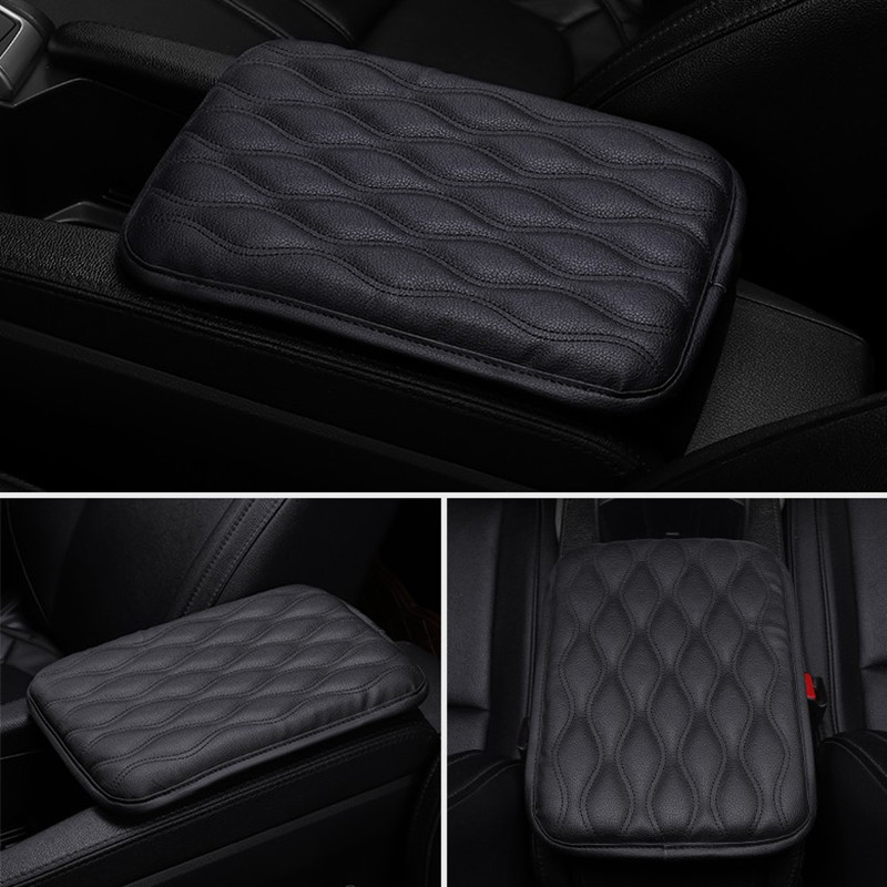 Pu Leather Car Armrest Mat Universal Interior Auto Armrests - Temu