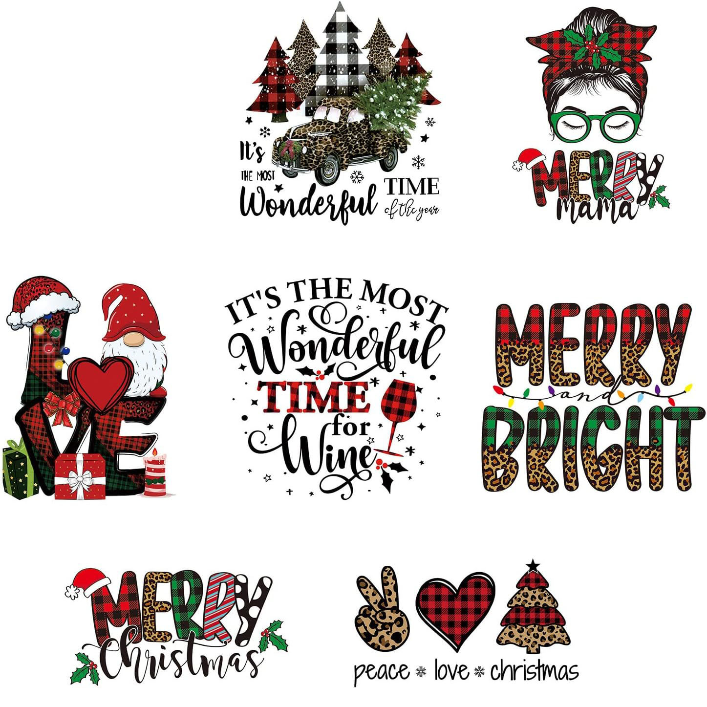 Christmas Iron On Transfers Christmas Iron On Sticker Heat - Temu