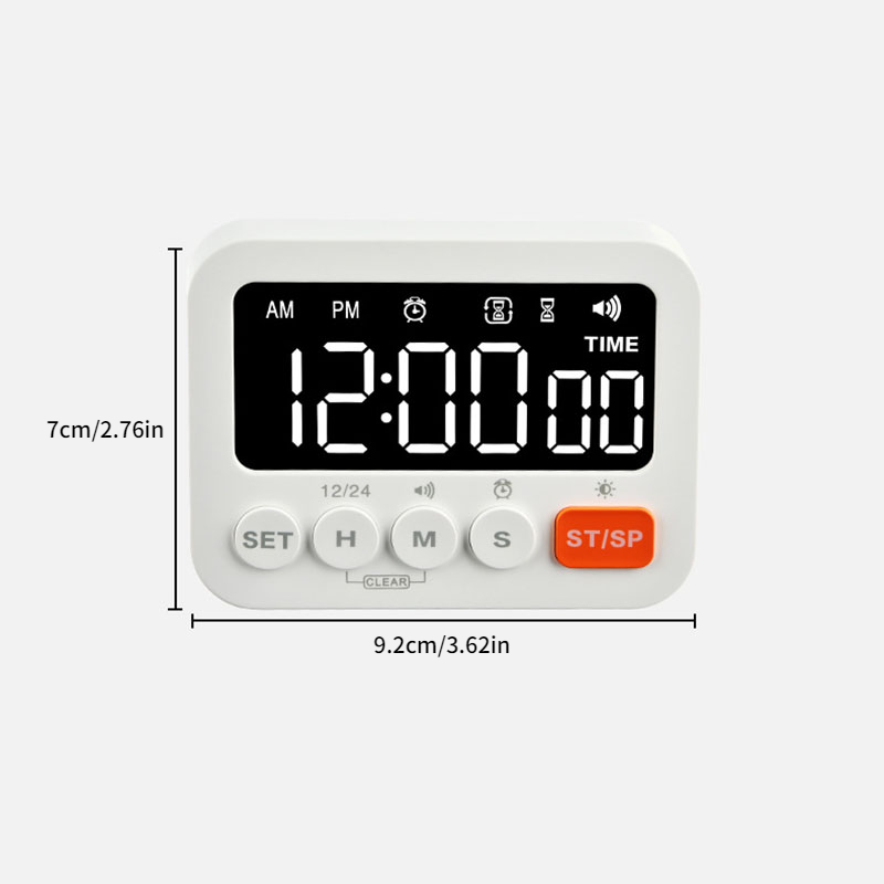 1pc Digital Kitchen Timer Clock Led Large Screen Timer Student Learning  Timer Time Manager Kitchen Countdown Timer Countdown Cooking Timers Kitchen  Accessaries Dorm Essentials Battery Not Included - Home & Kitchen - Temu