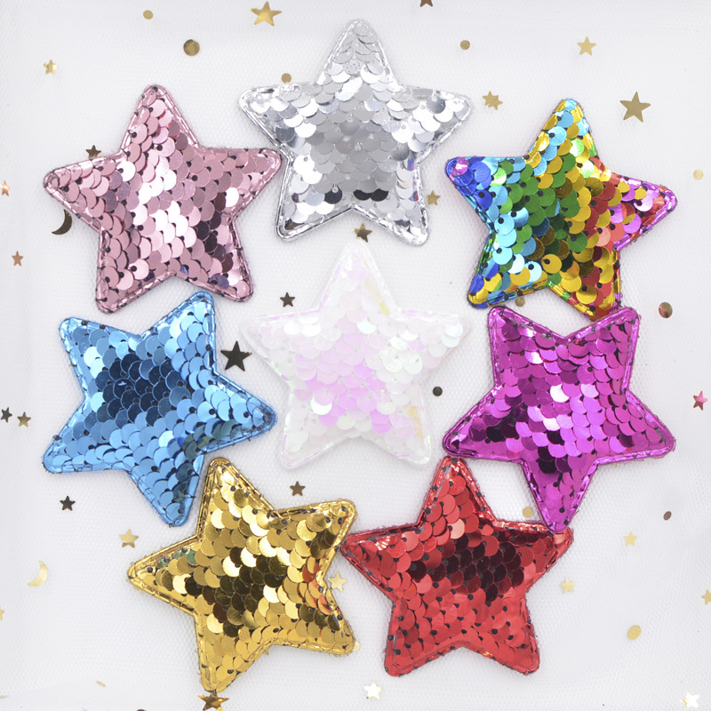 Colorful Stars Sequined Applique Patchpaillette Patchsequins 