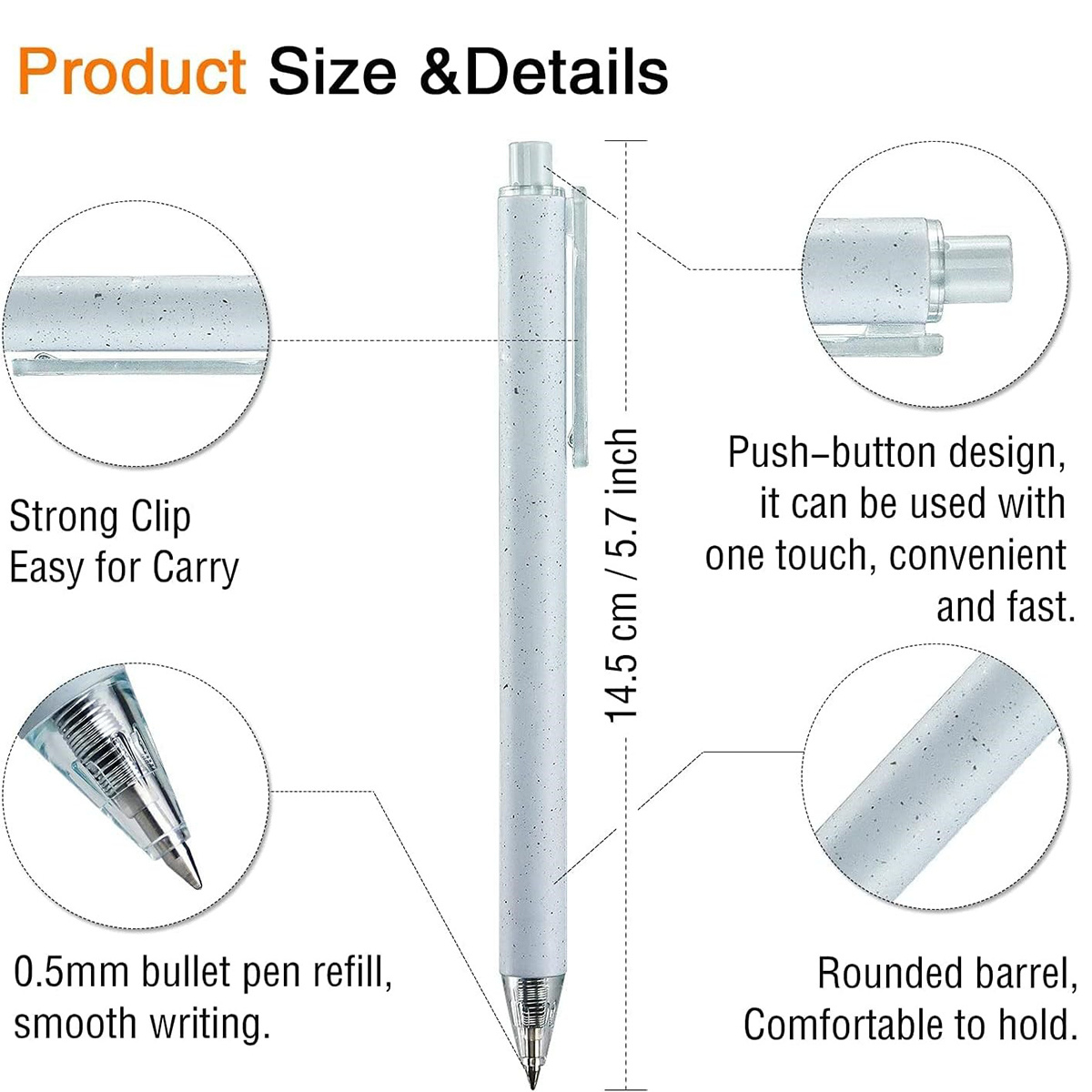 Retractable Gel Pens Set With Black Ink Best Pens For Smooth - Temu
