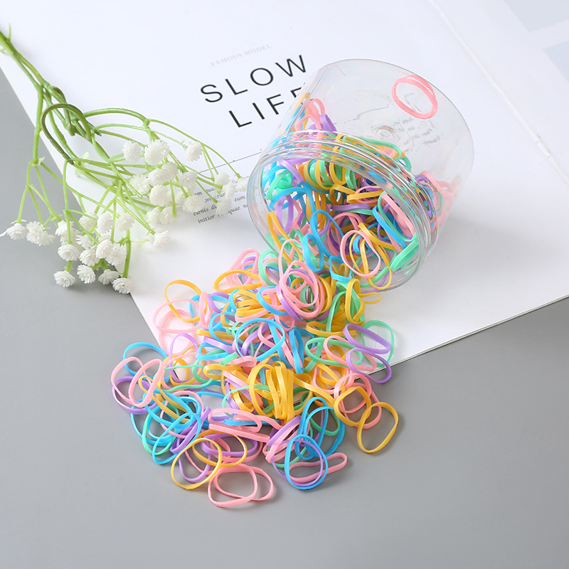 500 Pcs Mini Rubber Bands Soft Elastic Bands, Small Tiny Rubber Bands for  Kids Hair, Ponytails