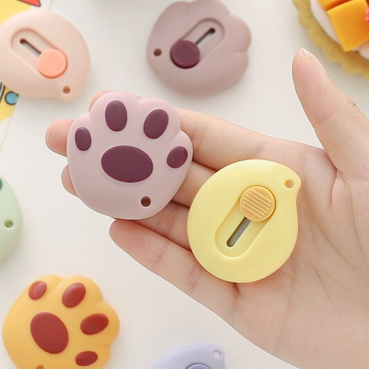 Cute Cat Paw Mini Box Cutter Perfect For Letter Opener - Temu