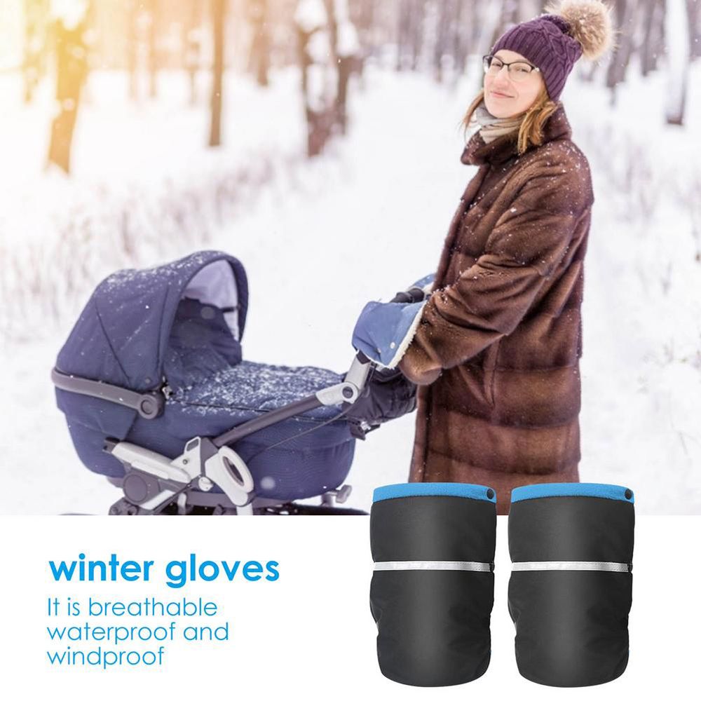 Warm Stroller Gloves With Phone Cover Waterproof Winter - Temu