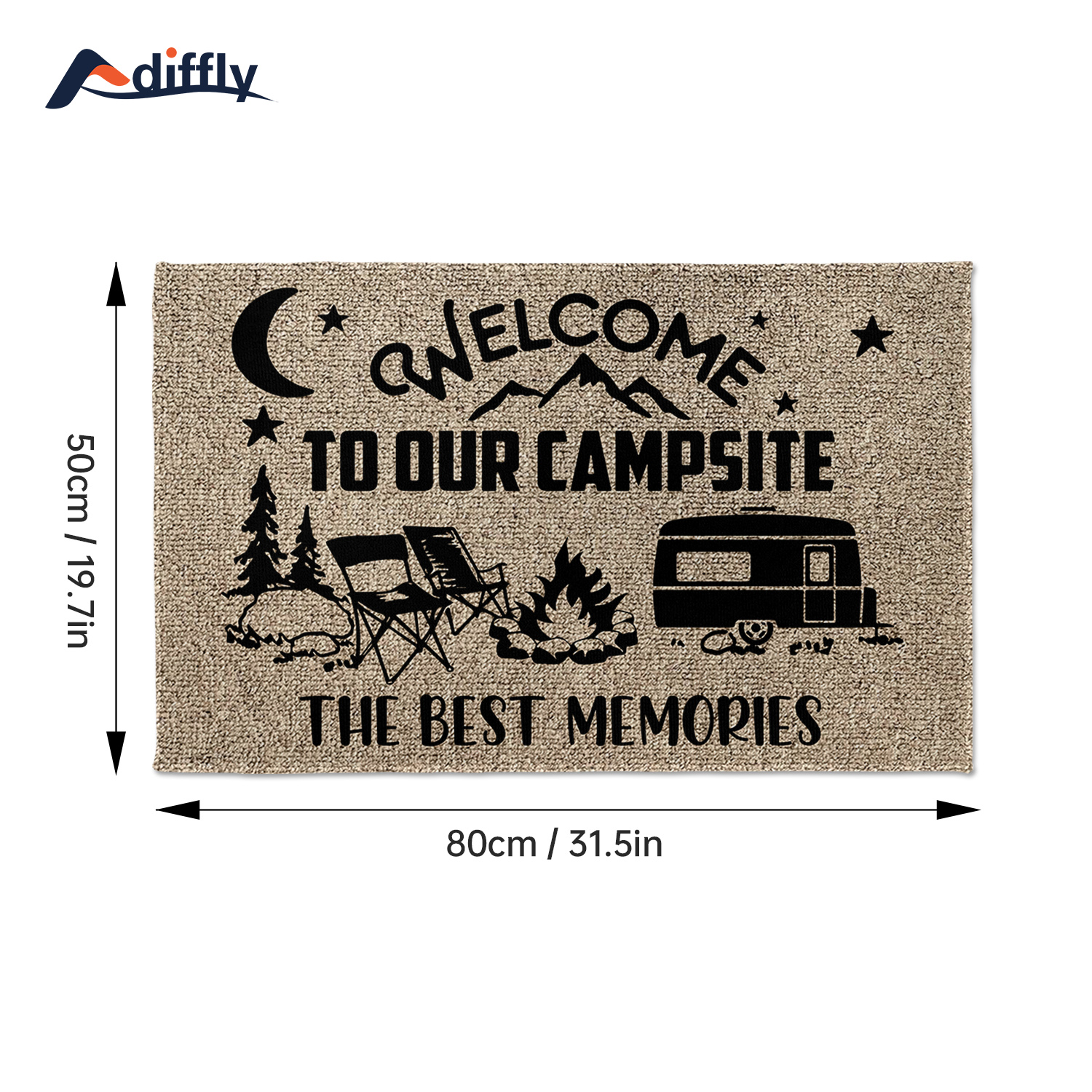 Camping Carpet Decor Indoor Outdoor Doormat Camper Rv Front - Temu