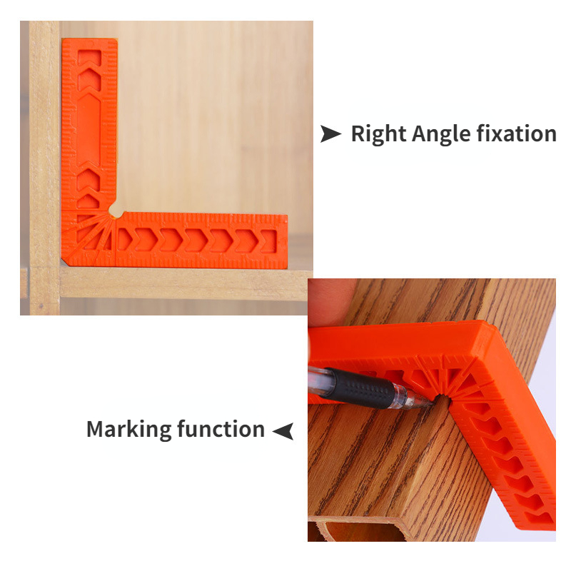 Right Angle Ruler 90°/45° Woodworking Parts Marking Combination