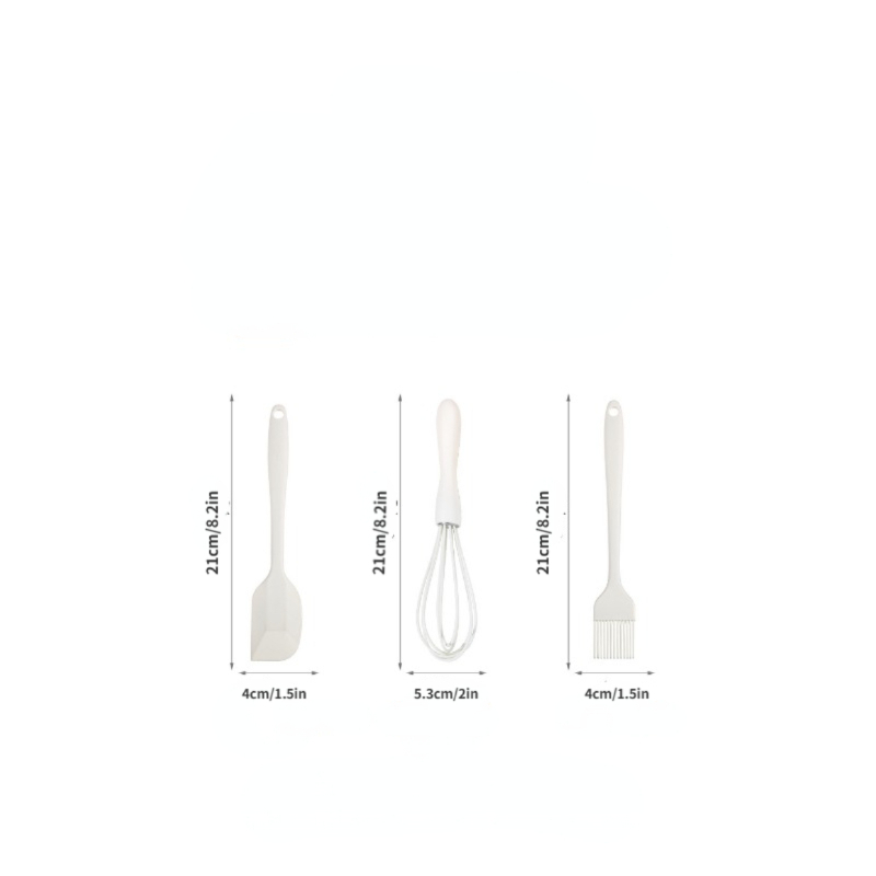 5pcs/set Cute Humanoid Silicone Baking Gadgets Kitchen Utensils Set Oil  Brush/scraper/egg Beater/spoon/measuring Spoon Aesthetic Room Decor Art  Suppli