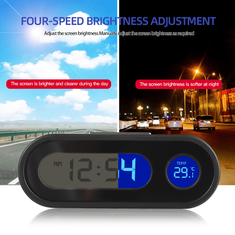 Car Digital Clock-Mini Auto Uhr Digitaluhr Auto Elektronische Uhr