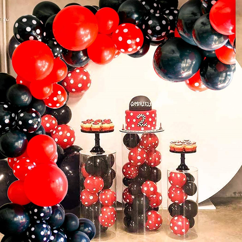 109pcs, Red Black White Balloon Garland Arch Kit Red Confetti Balloons  Wedding Christmas Baby Shower Birthday Party Decor Balloons Party Supplies