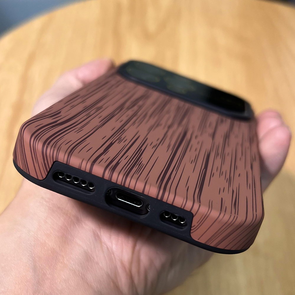 Funda iPhone 11 Pro Max y pantalla protectora - Madera - Marrón