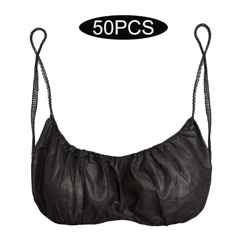 50 Pcs Disposable Nonwoven Bras for Women - Individually Pack for Spray Tanning